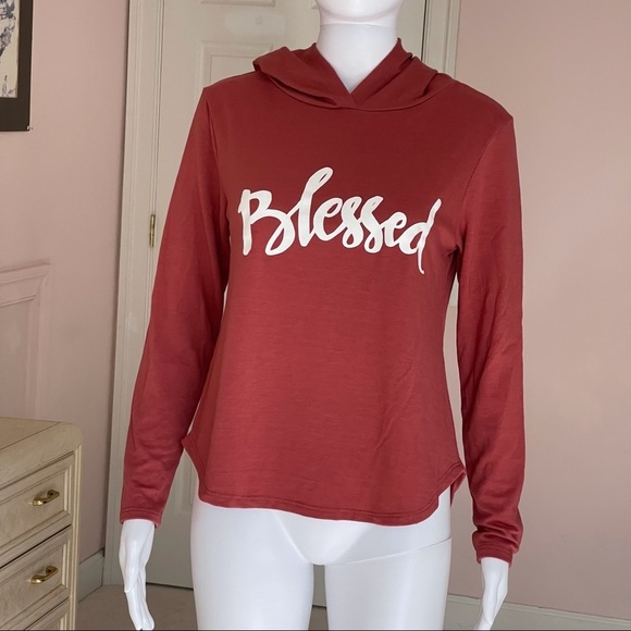 Allysse Women’s Blessed Hoodie Top size Medium - Picture 6 of 12